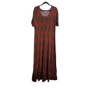LulaRoe Multicolor Patterned Maxi Dress 3XL